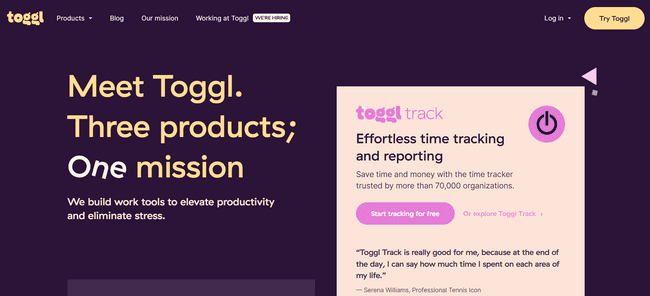 TimeCamp Alternatives Toggl