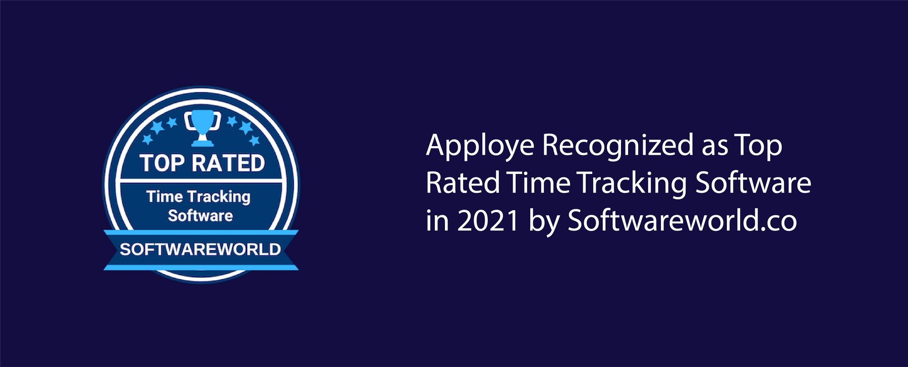 SoftwareWorld Featured Apploye in Top 10+ Time Tracking Software in 2021