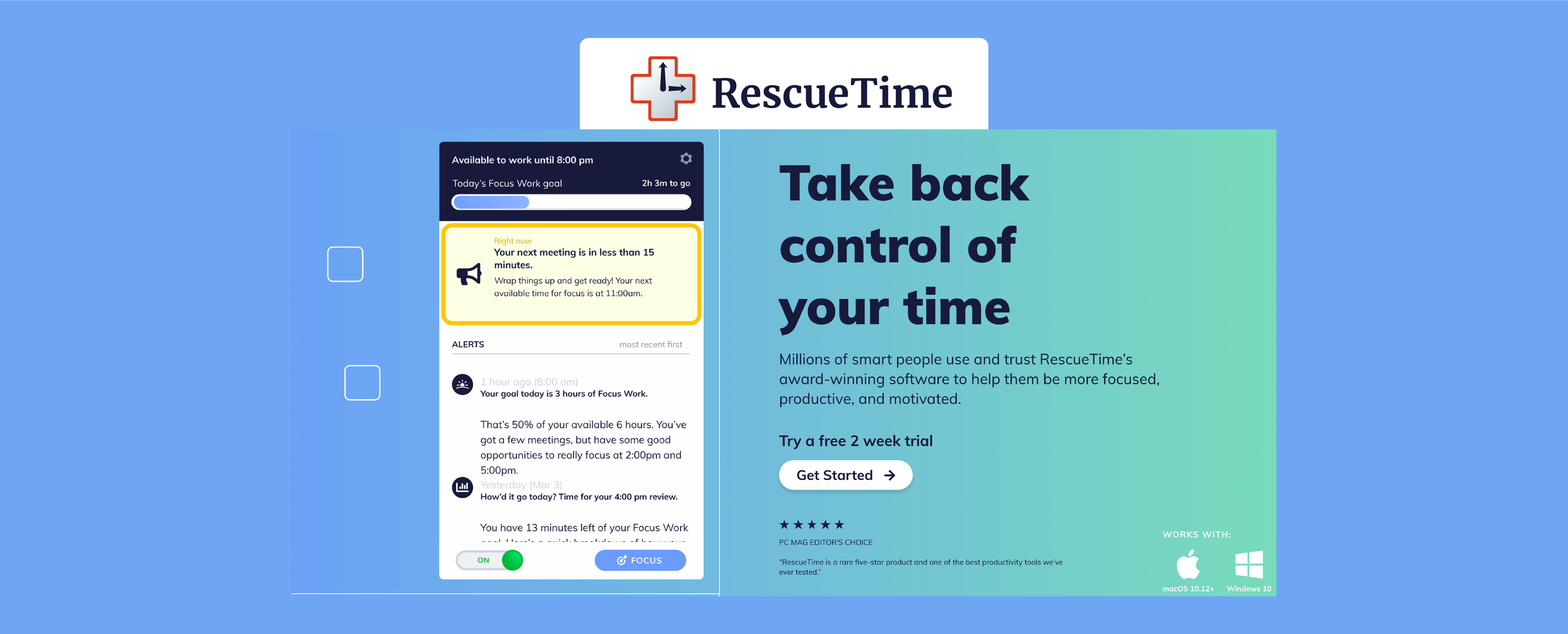 rescuetime open source alternative
